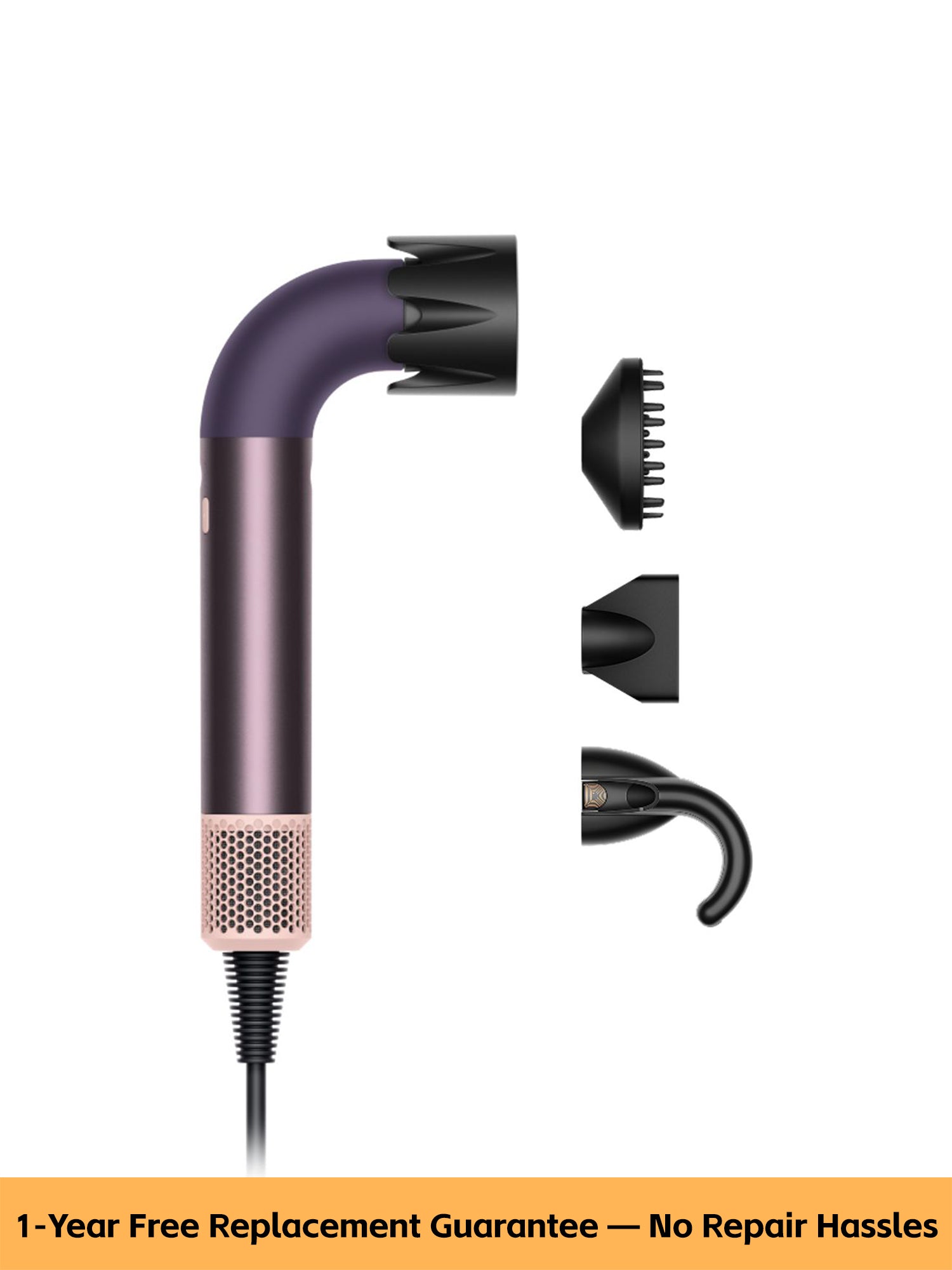 Ergonomic L-Shaped Styling Dryer – Lightweight, Powerful & Easy-Control Design