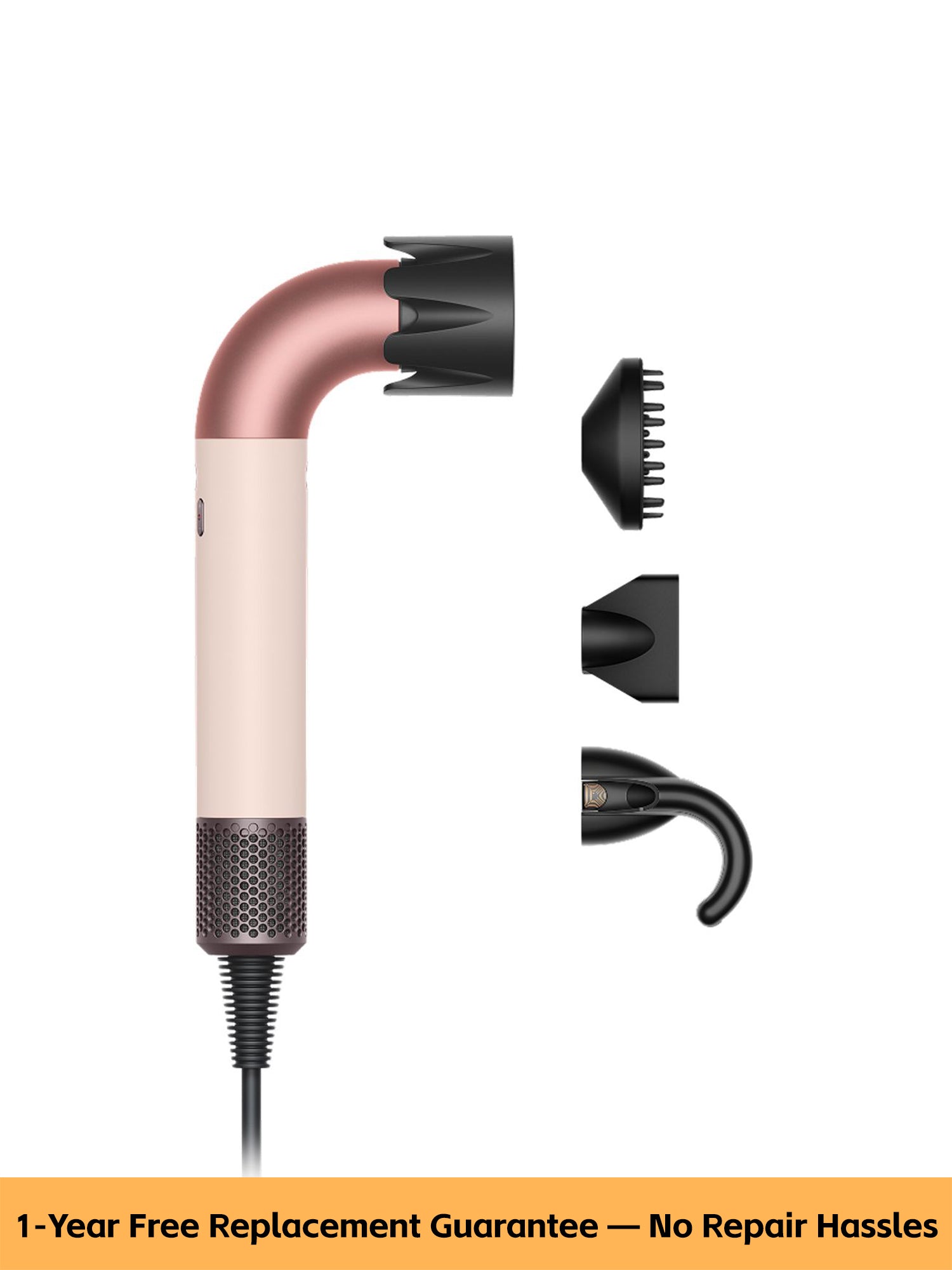 Ergonomic L-Shaped Styling Dryer – Lightweight, Powerful & Easy-Control Design