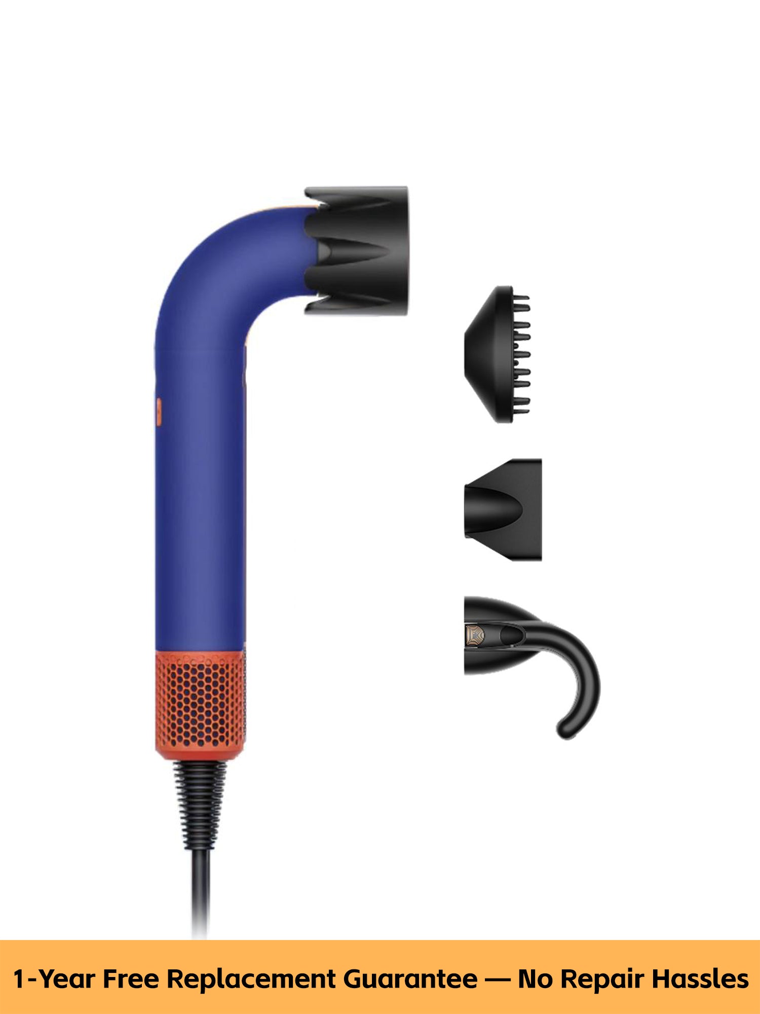 Ergonomic L-Shaped Styling Dryer – Lightweight, Powerful & Easy-Control Design