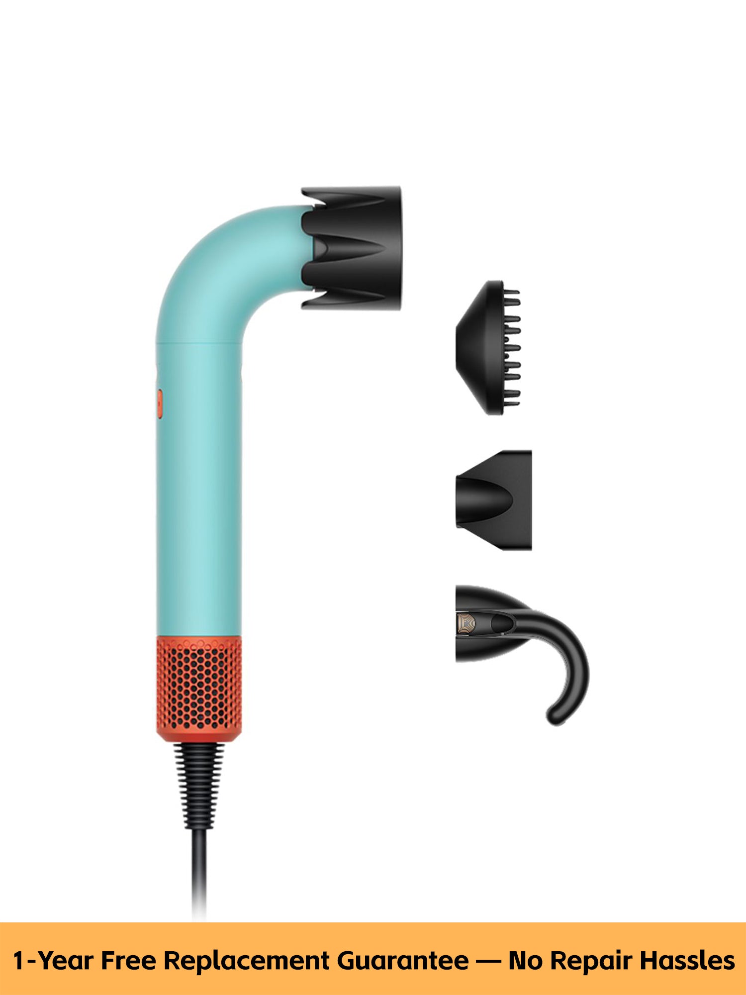 Ergonomic L-Shaped Styling Dryer – Lightweight, Powerful & Easy-Control Design