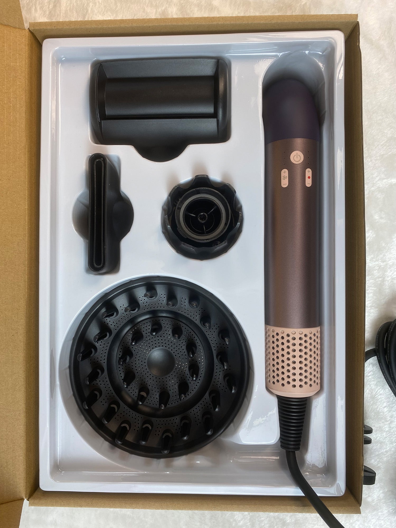 Ergonomic L-Shaped Styling Dryer – Lightweight, Powerful & Easy-Control Design