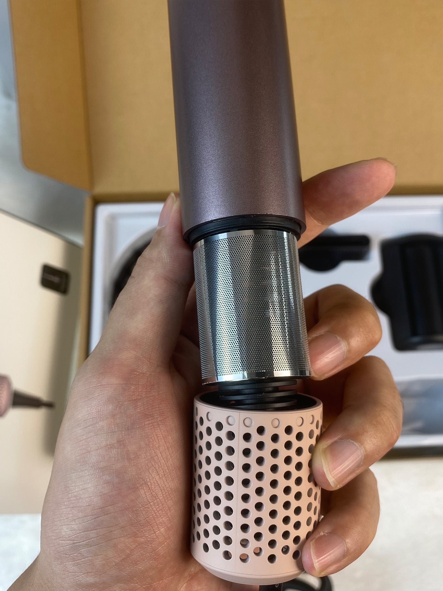 Ergonomic L-Shaped Styling Dryer – Lightweight, Powerful & Easy-Control Design